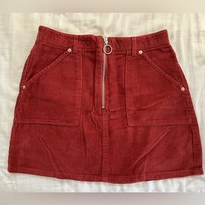 Top shop corduroy skirt